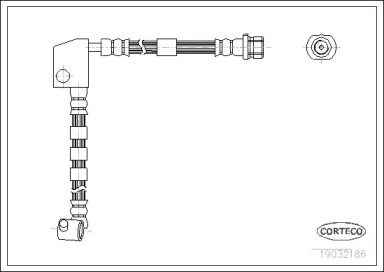 тормозные шланги CORTECO для NISSAN PRIMERA Traveller (W10) 1.6 i
