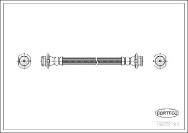 тормозные шланги CORTECO для NISSAN PICK UP (720) 2.5 D 4WD
