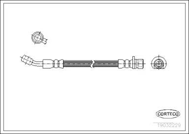 тормозные шланги CORTECO для HONDA ACCORD IV купе (CB, CC) 2.0 i 16V (CC1)