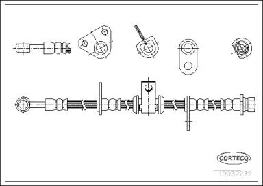 Тормоза CORTECO для HONDA ACCORD V (CC, CD) 2.0 i