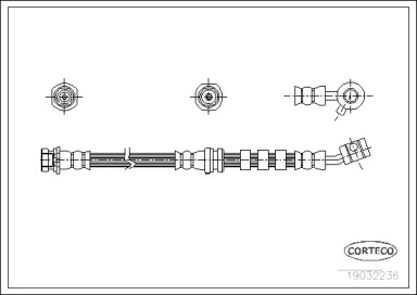 тормозные шланги CORTECO для NISSAN PRIMERA Traveller (W10) 1.6 i