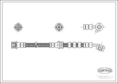 тормозные шланги CORTECO для NISSAN PRIMERA Traveller (W10) 1.6 i