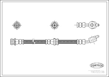 тормозные шланги CORTECO для NISSAN ALMERA II Hatchback (N16) 1.8