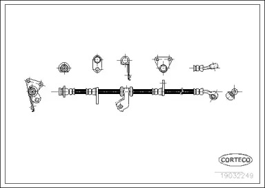 тормозные шланги CORTECO для HONDA CIVIC II Shuttle (EE) 1.5 i 16V (EE2)