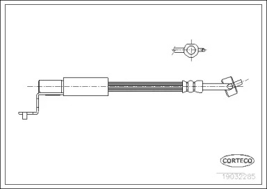 тормозные шланги CORTECO для FORD ESCORT CLASSIC (AAL, ABL) 1.6 16V