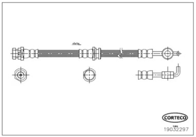 тормозные шланги CORTECO для MAZDA 323 S IV (BG) 1.8 16V GT