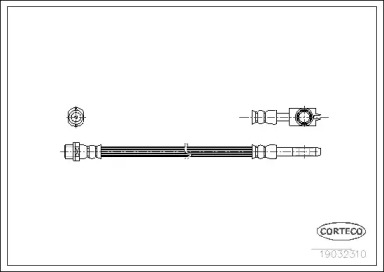тормозные шланги CORTECO для AUDI A4 (8EC, B7) 2.0 TFSI