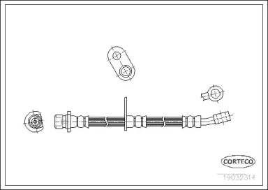 тормозные шланги CORTECO для HONDA CIVIC VII Hatchback (EU, EP, EV) 2.0 Type-R