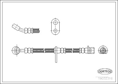 тормозные шланги CORTECO для HONDA INTEGRA Хэтчбек (DA) 1.5
