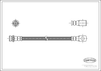 тормозные шланги CORTECO для NISSAN PATROL III/2 Hardtop (K260) 2.8