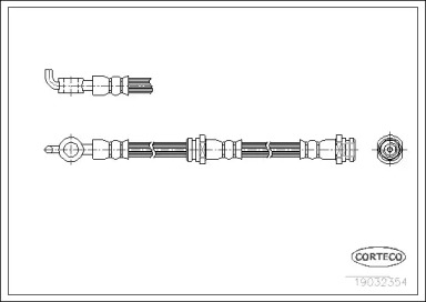 тормозные шланги CORTECO для MAZDA 323 II (BD) 1.5