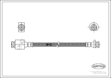 тормозные шланги CORTECO для HONDA ACCORD II (AC, AD) 1.6 EX (AC)