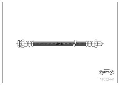 тормозные шланги CORTECO для NISSAN PATROL III/2 Hardtop (K260) 2.8