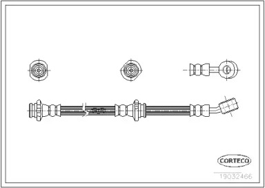 тормозные шланги CORTECO для NISSAN ALMERA I (N15) 2.0 D