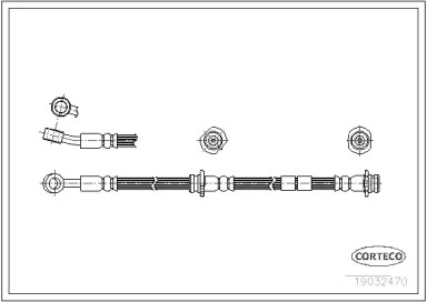 тормозные шланги CORTECO для NISSAN SUNNY III Фургон (Y10) 1.7 D