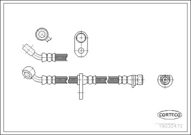 Тормоза CORTECO для HONDA CRX III (EH, EG) 1.6 i VTi (EG2)