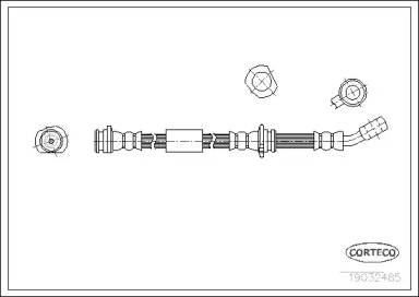 тормозные шланги CORTECO для NISSAN SUNNY III Hatchback (N14) 2.0 GTI-R 4x4