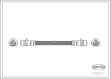 тормозные шланги CORTECO для HONDA LOGO (GA) 1.3 (GA3)