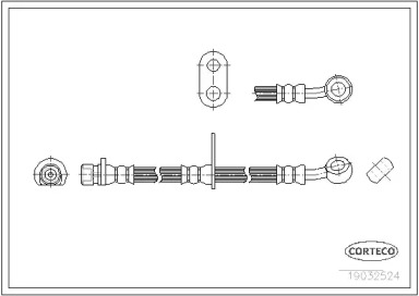 тормозные шланги CORTECO для HONDA LOGO (GA) 1.3 (GA3)