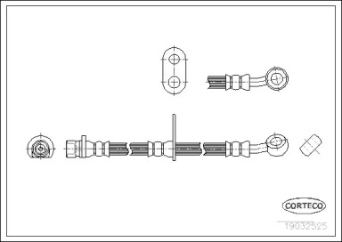 тормозные шланги CORTECO для HONDA LOGO (GA) 1.3 (GA3)