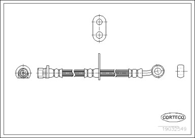 тормозные шланги CORTECO для HONDA HR-V (GH) 1.6 16V 4WD (GH2, GH4)