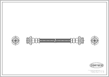 тормозные шланги CORTECO для NISSAN BLUEBIRD Station Wagon (WU11) 2.0 D