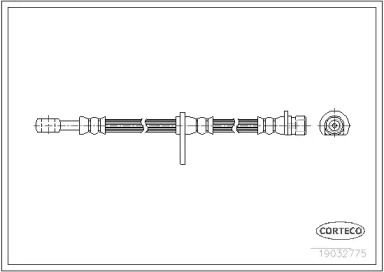тормозные шланги CORTECO для HONDA INTEGRA Хэтчбек (DA) 1.5