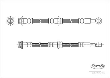 тормозные шланги CORTECO для NISSAN STANZA (T11) 1.8 SGL