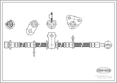 тормозные шланги CORTECO для HONDA SHUTTLE (RA) 2.2 16V (RA1)