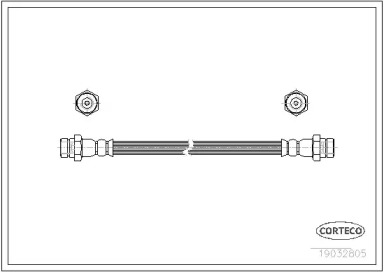 тормозные шланги CORTECO для MAZDA 929 II (HB) 2.0 i GLX