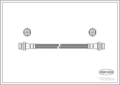 тормозные шланги CORTECO для HONDA ACCORD II (AC, AD) 1.6 EX (AC)