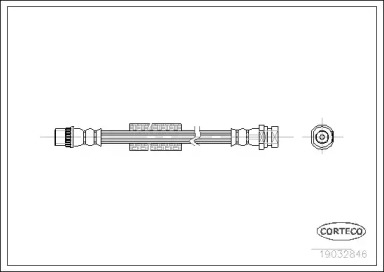 тормозные шланги CORTECO для NISSAN INTERSTAR Фургон (X70) dCi 100