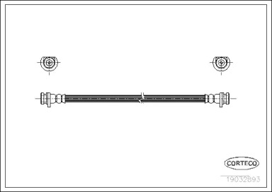тормозные шланги CORTECO для HONDA CRX III (EH, EG) 1.6 ESi (EH6)