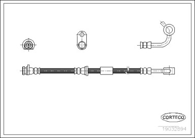 Тормоза CORTECO для HONDA CIVIC VI Hatchback (EJ, EK) 1.6 i (EK1)