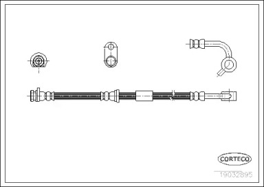 Тормоза CORTECO для HONDA CIVIC VI Hatchback (EJ, EK) 1.6 i (EK1)