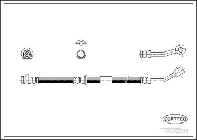 Тормоза CORTECO для HONDA CIVIC VI Hatchback (EJ, EK) 1.4 i (EJ9)