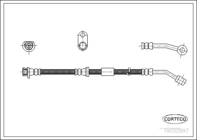 Тормоза CORTECO для HONDA CIVIC VI Hatchback (EJ, EK) 1.4 i (EJ9)