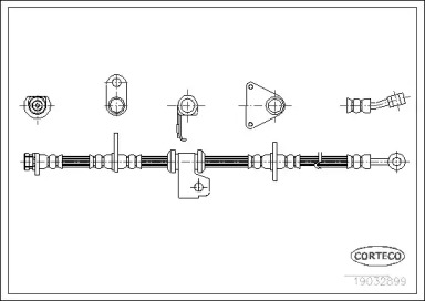 тормозные шланги CORTECO для HONDA CIVIC II Shuttle (EE) 1.5 i 16V (EE2)