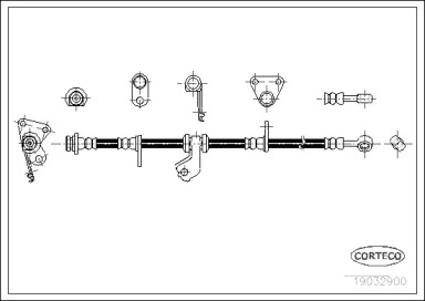 тормозные шланги CORTECO для HONDA CRX III (EH, EG) 1.6 ESi (EH6)
