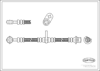 тормозные шланги CORTECO для HONDA LEGEND II (KA) 3.2 i 24V (KA7)