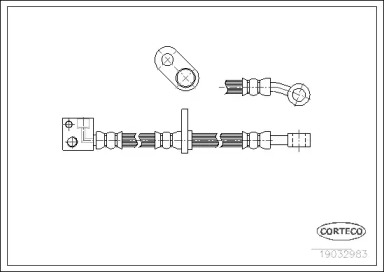 тормозные шланги CORTECO для HONDA JAZZ II (GD_, GE3, GE2) 1.3 (GD1)
