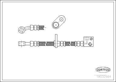 тормозные шланги CORTECO для HONDA JAZZ II (GD_, GE3, GE2) 1.3 (GD1)