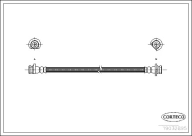 тормозные шланги CORTECO для HONDA JAZZ II (GD_, GE3, GE2) 1.3 (GD1)