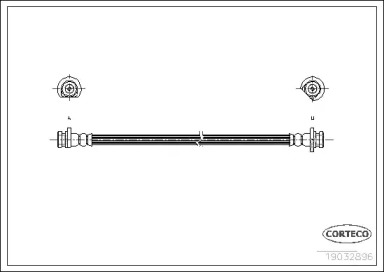 тормозные шланги CORTECO для HONDA JAZZ II (GD_, GE3, GE2) 1.3 (GD1)
