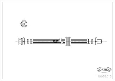 тормозные шланги CORTECO для KIA SHUMA (FB) 1.8 i 16V