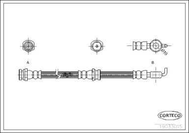 тормозные шланги CORTECO для MAZDA 323 F V (BA) 1.8 16V