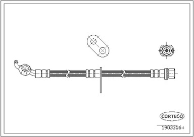 тормозные шланги CORTECO для LEXUS ES (VCV10_, VZV21_) 300 (MCV10_, VCV10_)