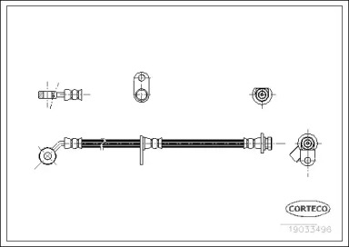 Тормоза CORTECO для HONDA CIVIC VII купе (EM2) 1.7 i