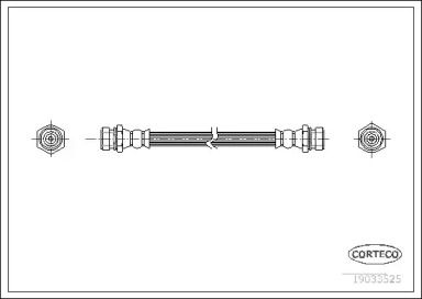 тормозные шланги CORTECO для KIA RIO седан (DC_) 1.3