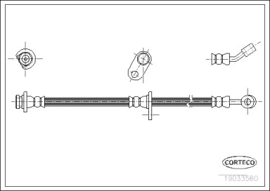 тормозные шланги CORTECO для HONDA ACCORD VII Tourer (CM, CN) 2.0 (CM1)